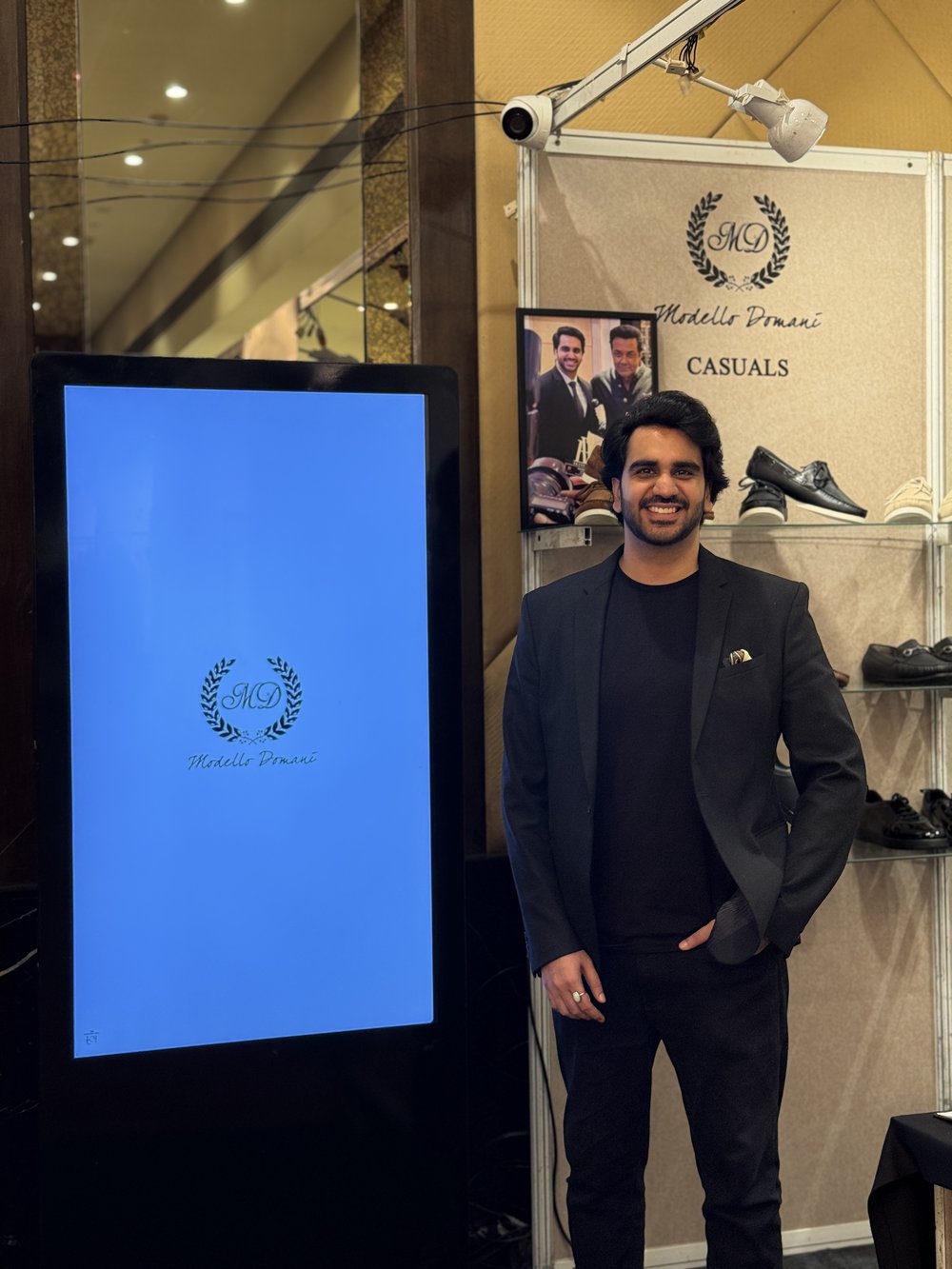 Ayush Dewan Khurana at a Modello Domani exhibition